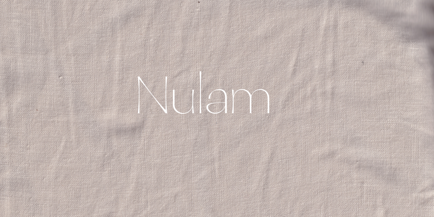 Przykład czcionki Nulram